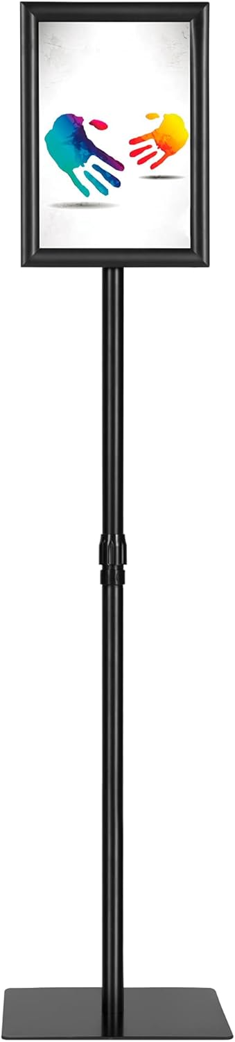Adjustable Aluminum Sign Holder 8.5 x 11 Inch Pack of 2 J17391
