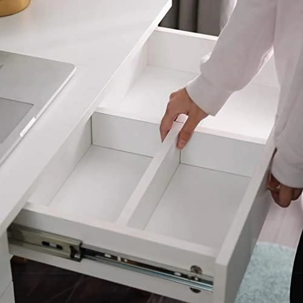 Makeup Vanity Desk with Drawers and Cabinet P6492