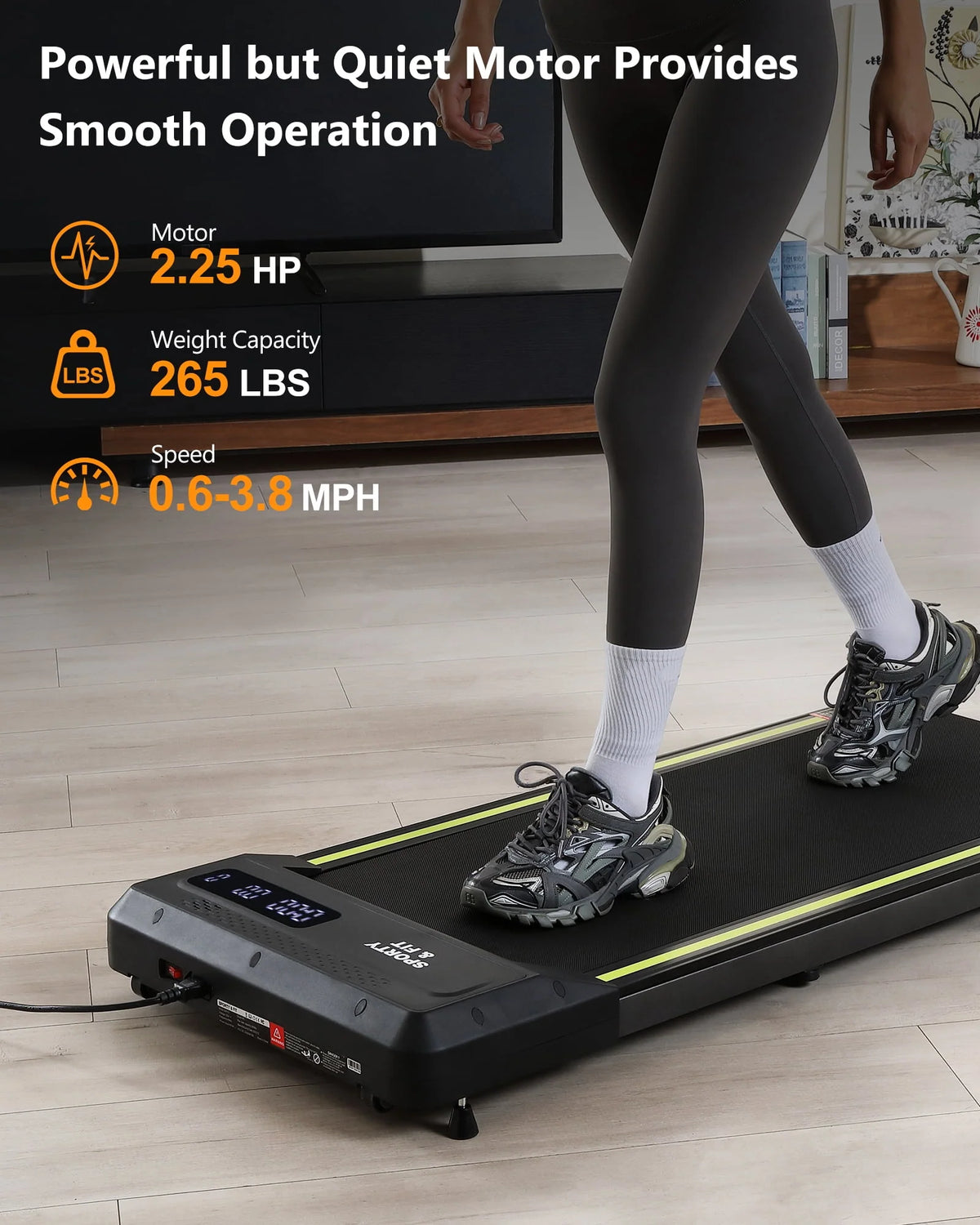 Walking Pad Treadmill 265 lb Capacity with LCD Display G473190