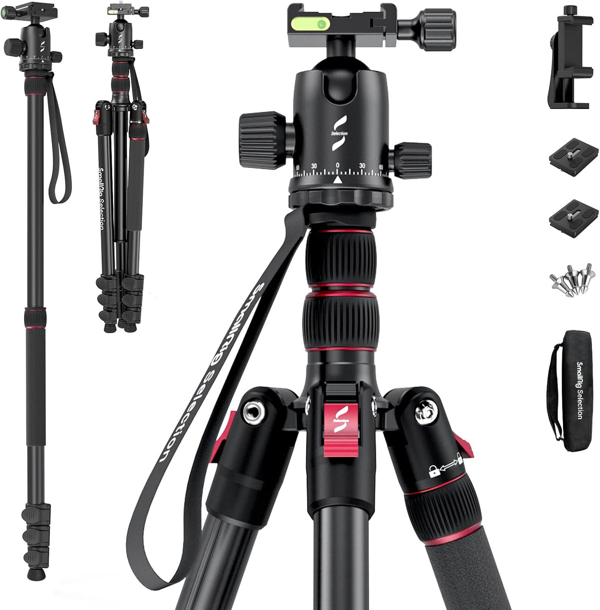 Foldable Aluminum Camera Tripod & Monopod L670171