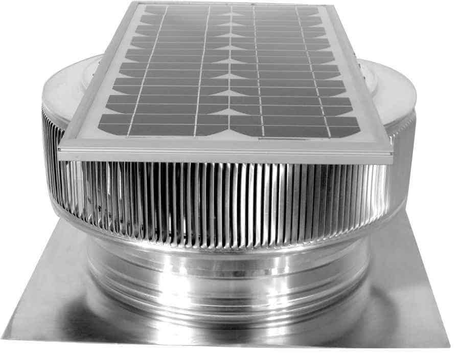 14′′ Diameter White Solar Attic Fan H229