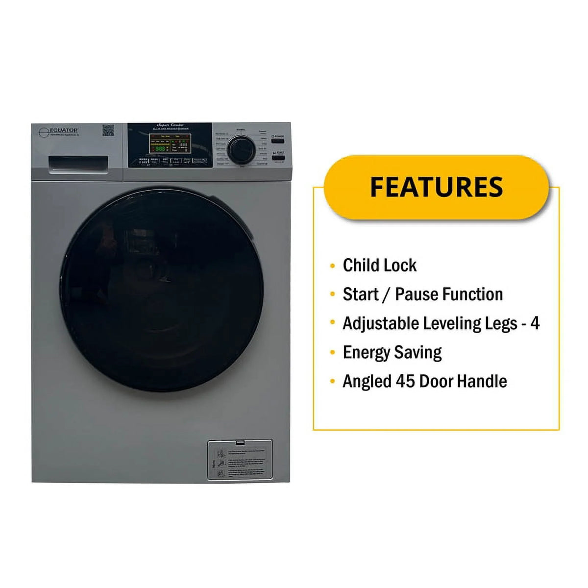 Compact 110V Vented/Ventless 15 lbs Washer Dryer A517236