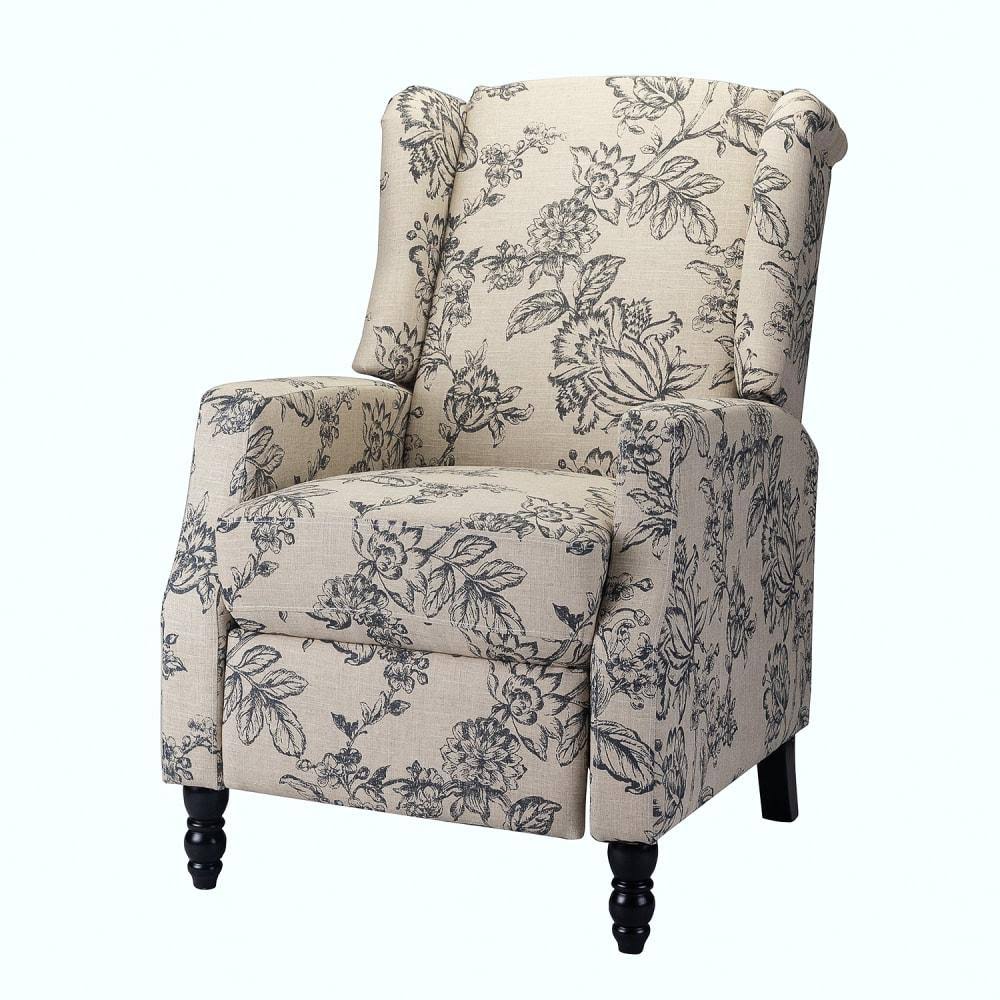 Navy Wing Back Manual Recliner B927057