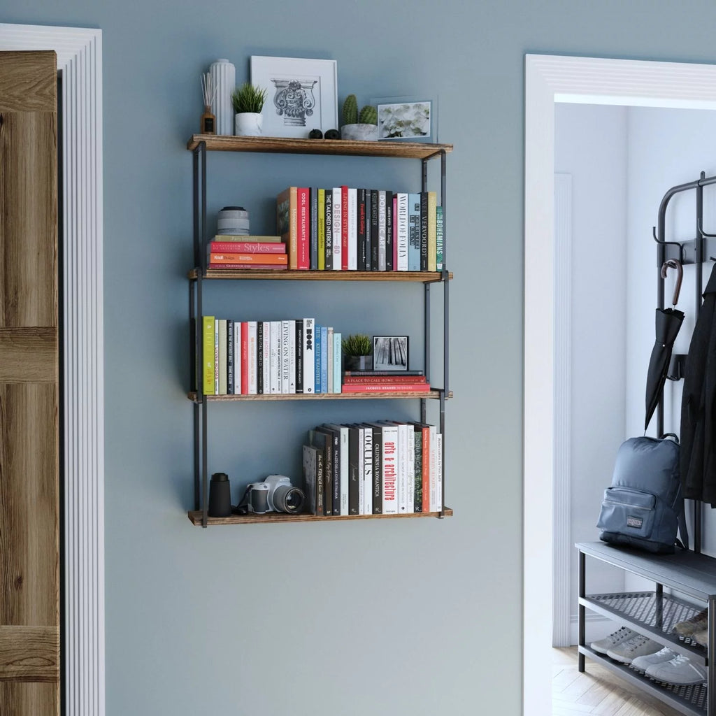 4-Tier Floating Shelves Wall Storage T874193