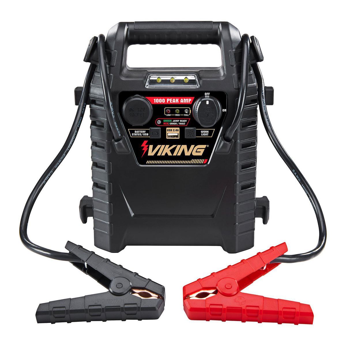 1000 Peak Amp Jump Starter and Power Pack with 150 PSI Air Compressor E8198