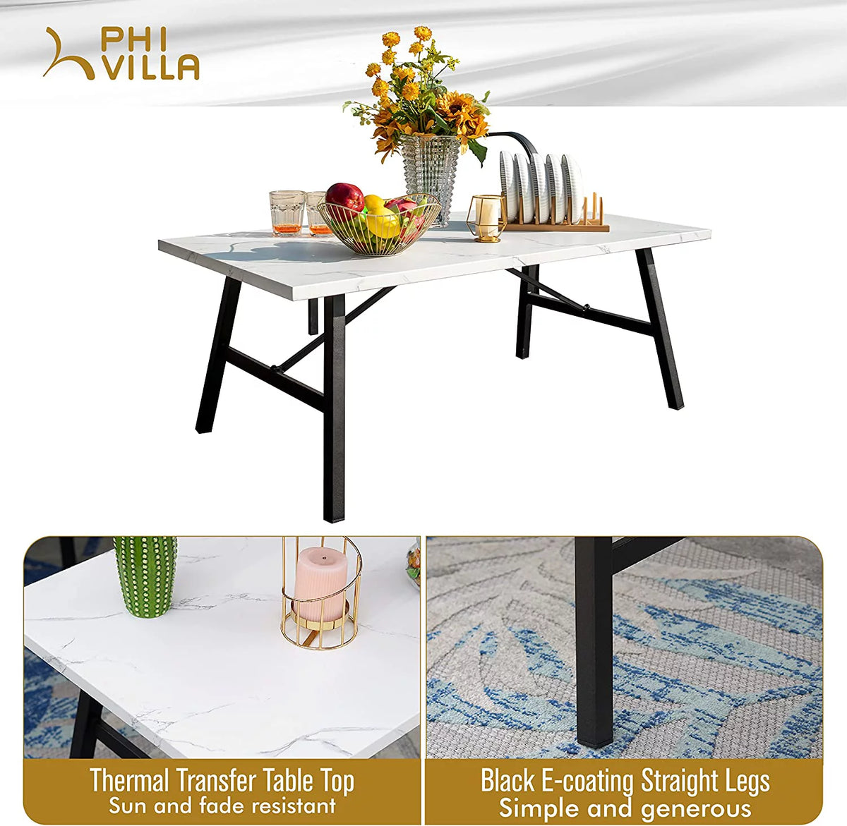4 Piece Metal Patio Conversation Set with Sofa Chairs I76716