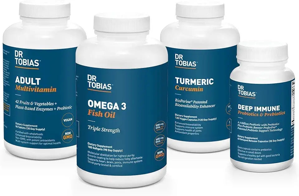 Omega 3, Adult Multivitamin, Deep Immune and Turmeric V862231