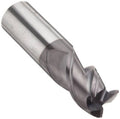 3/4x22 Carbide End Mill, 3 Flute, 45° Helix, FIREX Coated A3844