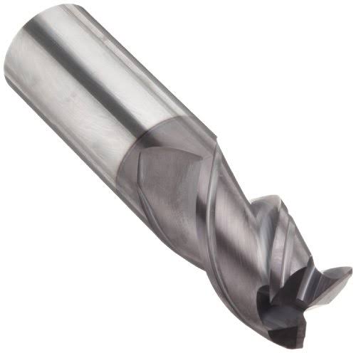 3/4x22 Carbide End Mill, 3 Flute, 45° Helix, FIREX Coated A3844