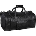 Leather 20 in. U Shaped Duffel Black R517