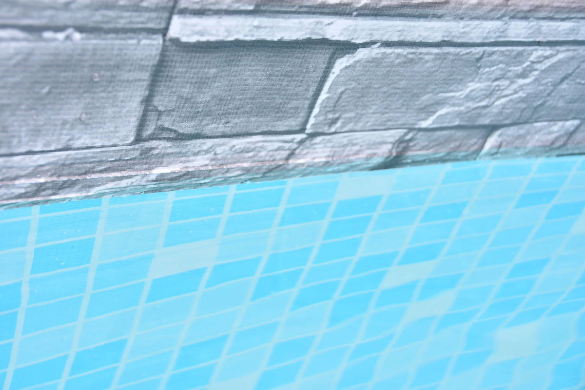 12 ft. Grey Stone Round Above Ground Pool C85989