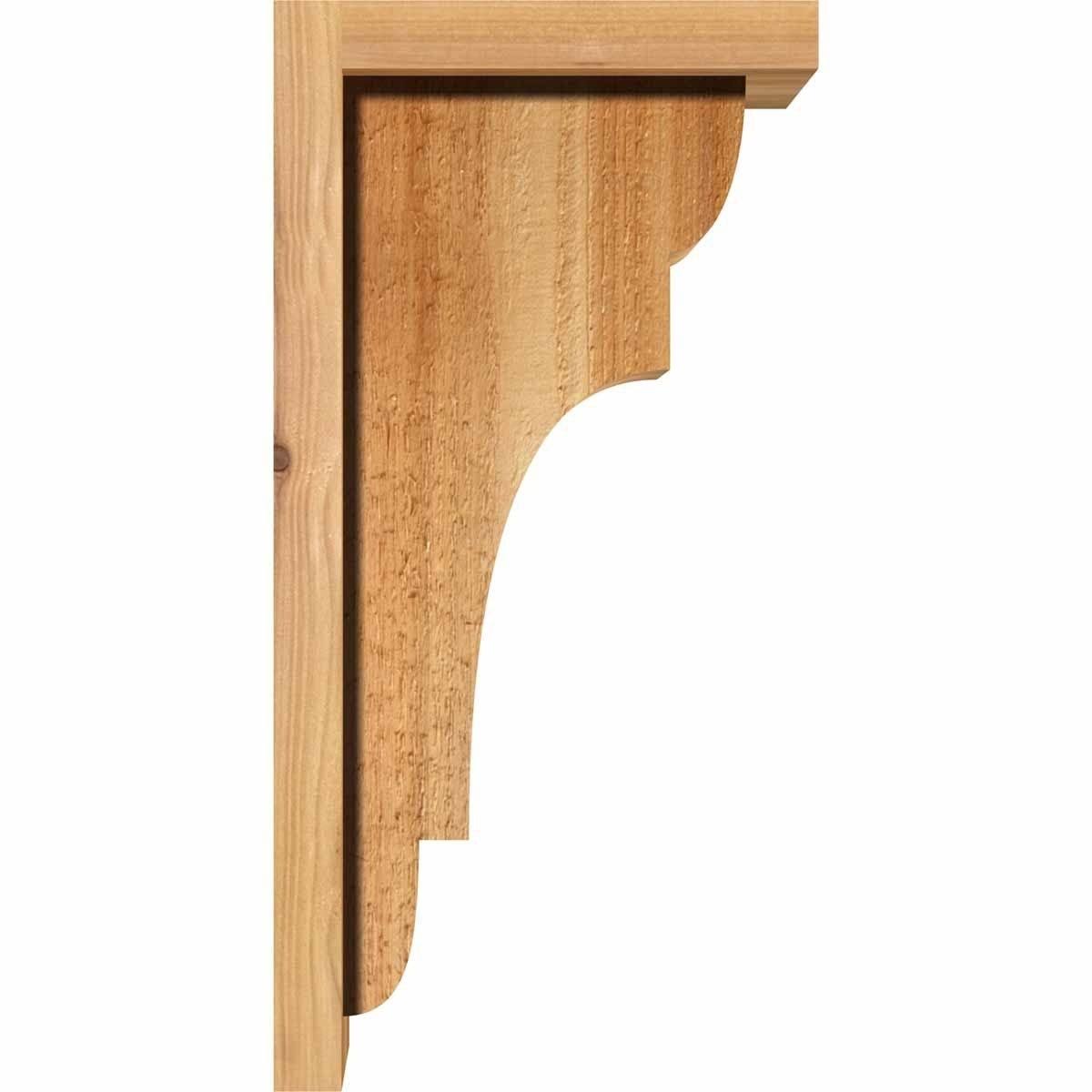 Rough Sawn Corbel with Backplate, Western Red Cedar G3653