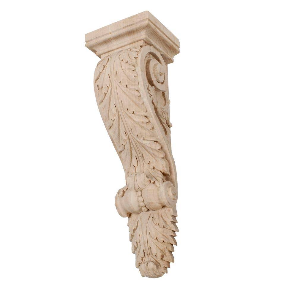 Unfinished Solid Hard Maple Wood Corbel Y9623