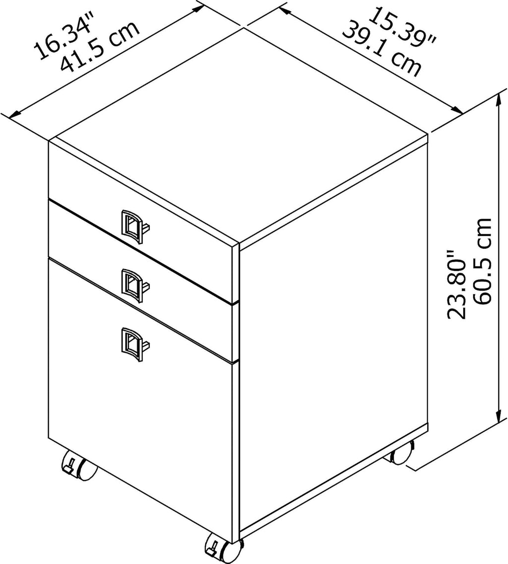 3 Drawer Mobile File Cabinet F389096