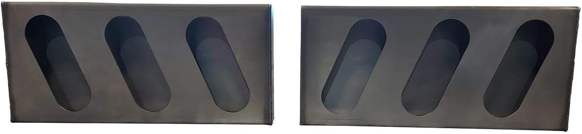 Triple Oval Slanted Steel Light Box (1 pair) D5769