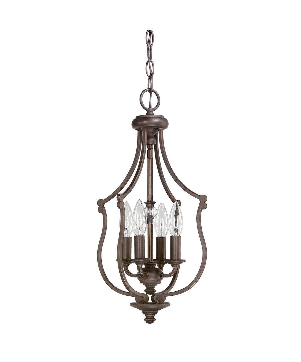 4 Light Foyer Burnished Bronze X8062