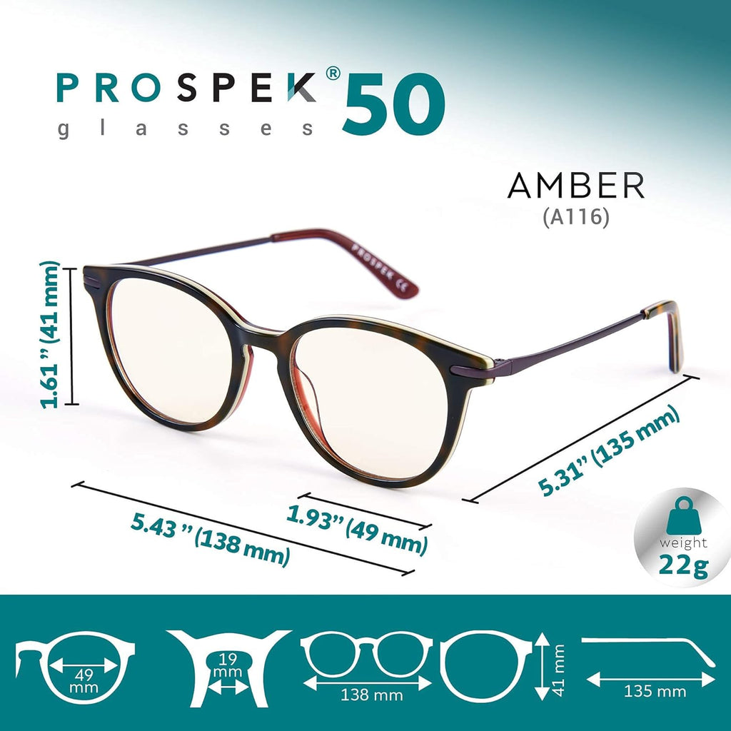 Blue Light Blocking Computer Glasses, Granite, Anti Glare Clear Lens K120661
