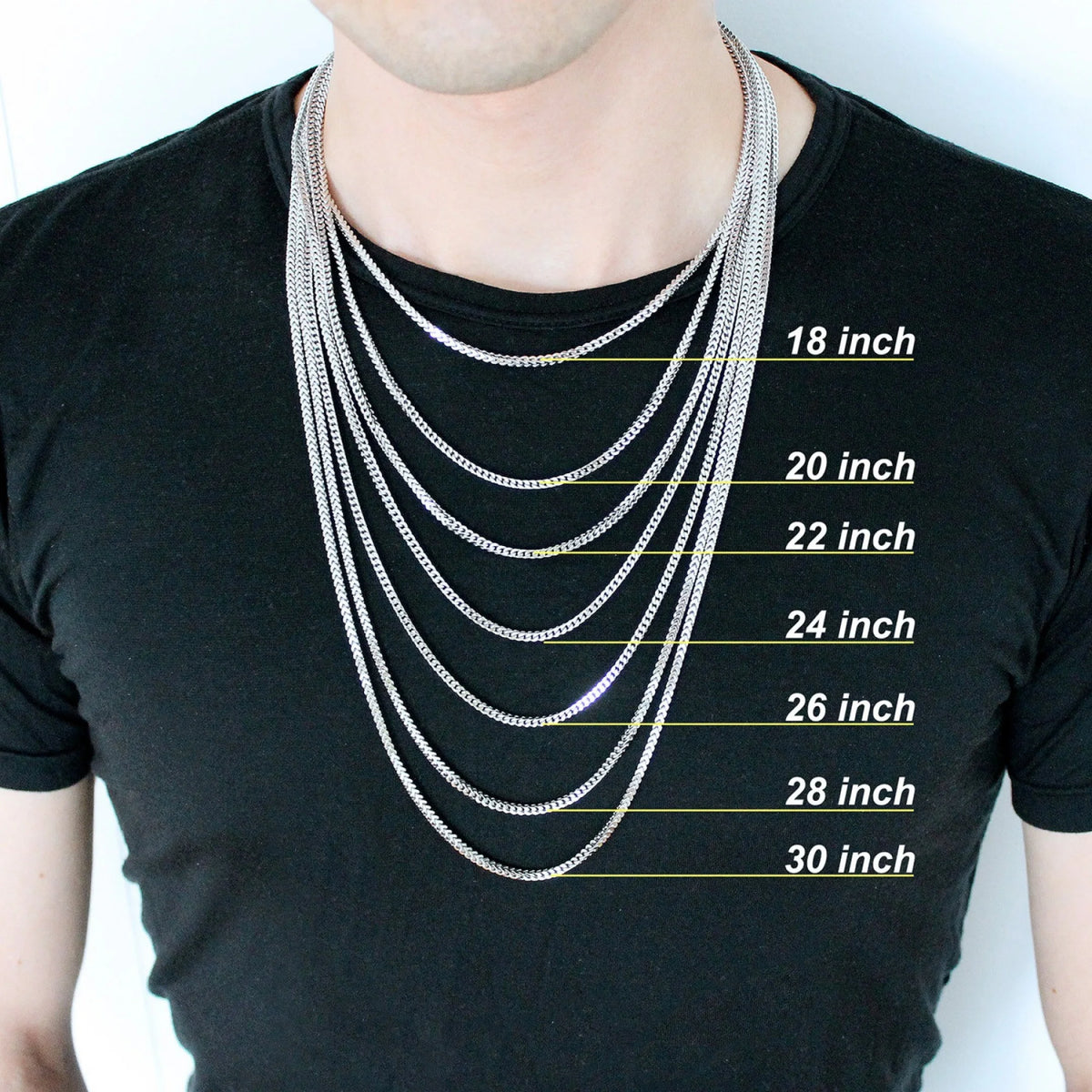 14k Yellow Gold Solid Figaro Chain Necklace 20" - 30" Q959