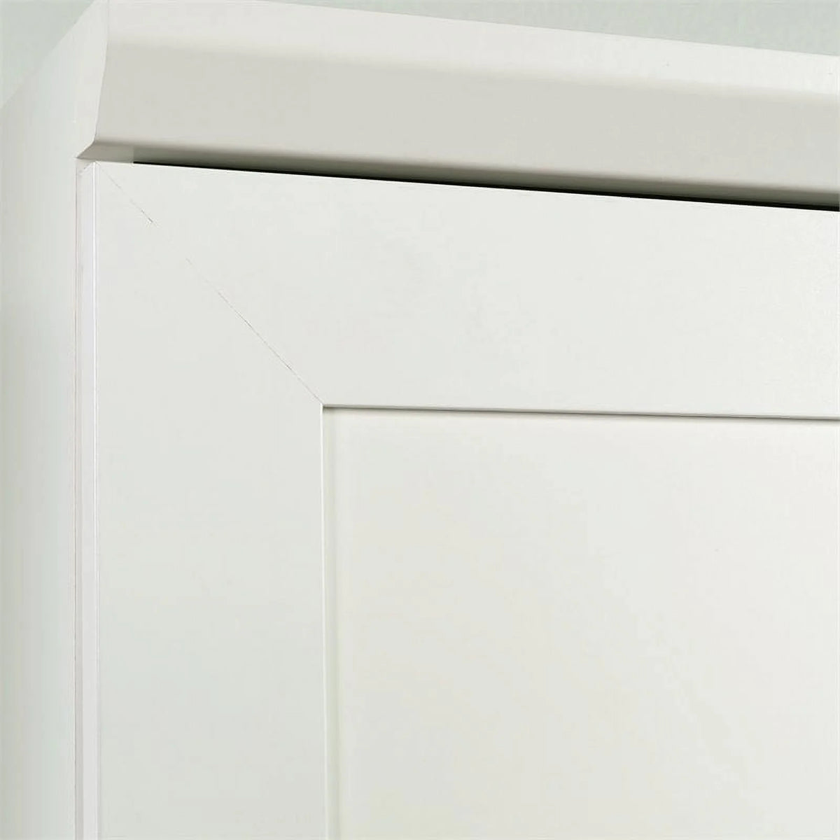 White Engineered Wood Single Door Pantry E90796