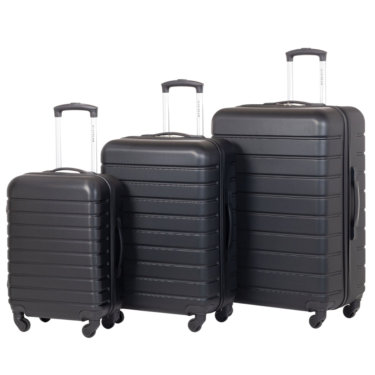 3 Piece Set Hardside Spinner Luggage, Black M5784
