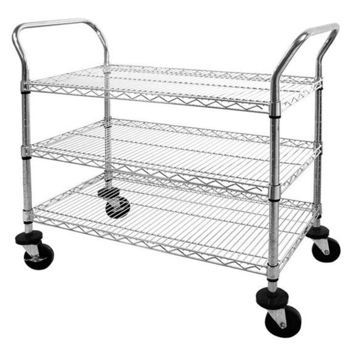 Chrome Wire Shelf Cart A997