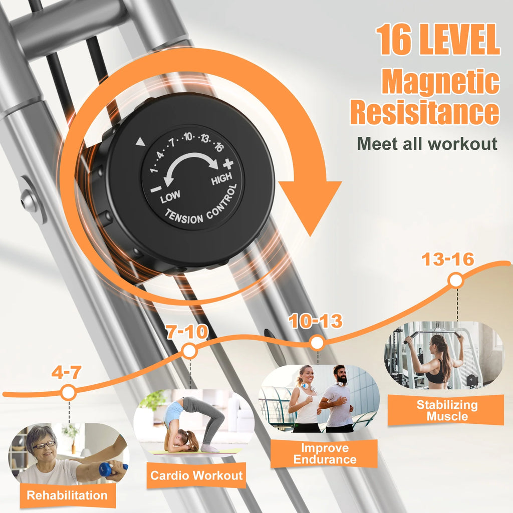 Folding Exercise Bike 16-Level Magnetic Resistance R760