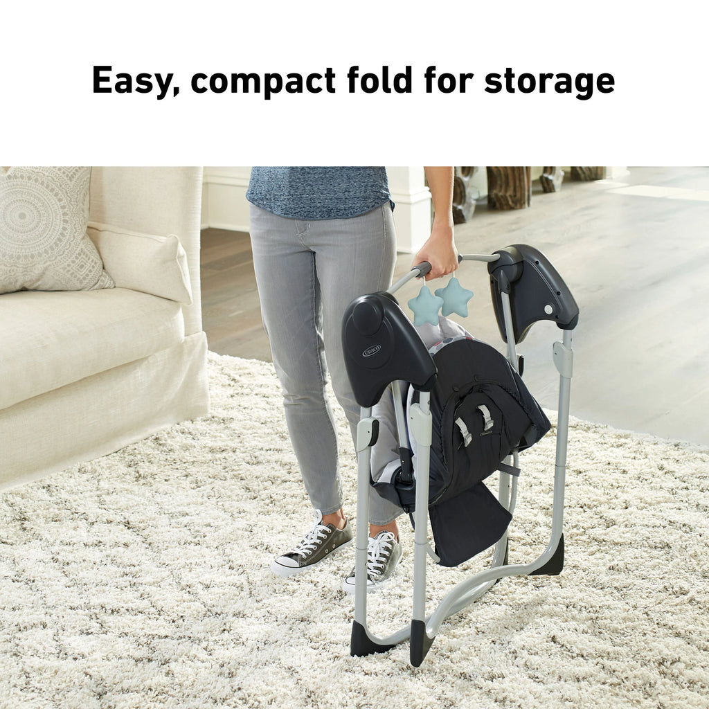Compact Baby Swing, Gray, Infant K67572