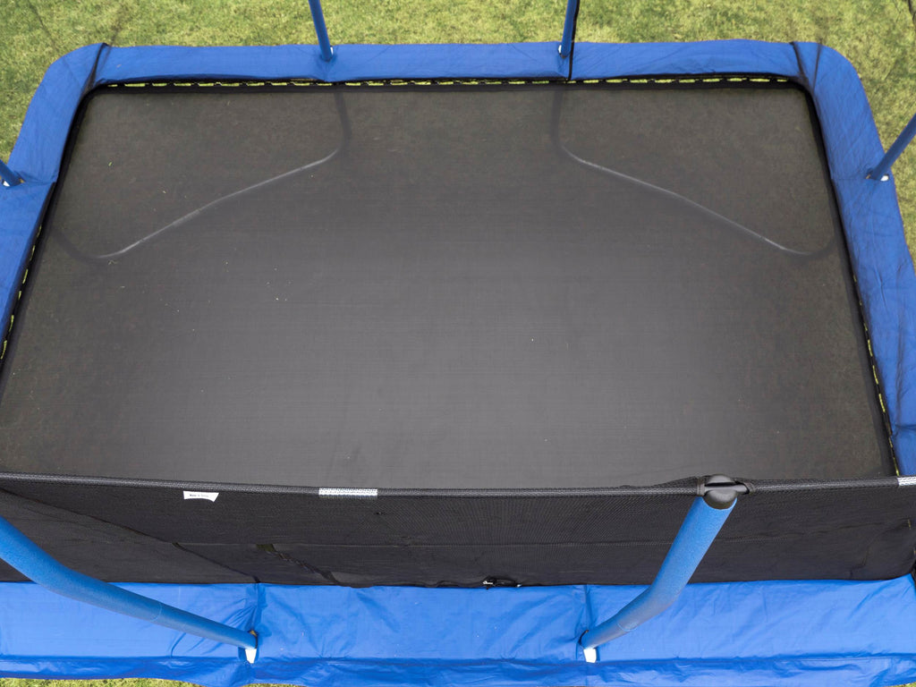 10 x 14 Ft Rectangular Trampoline with Safety Net Enclosure, Blue W4532