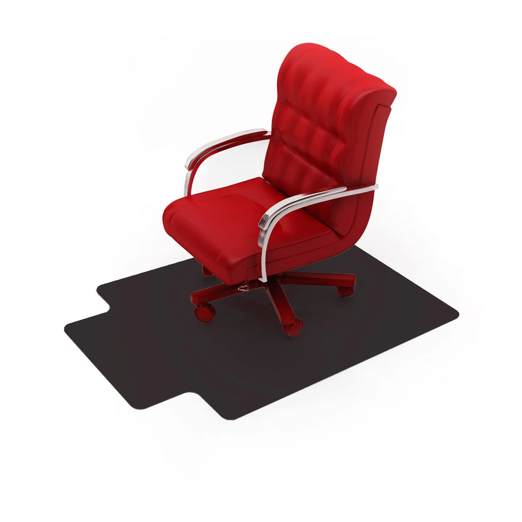 Black Vinyl Lipped Chair Mat for Carpets 36" x 48" R73138