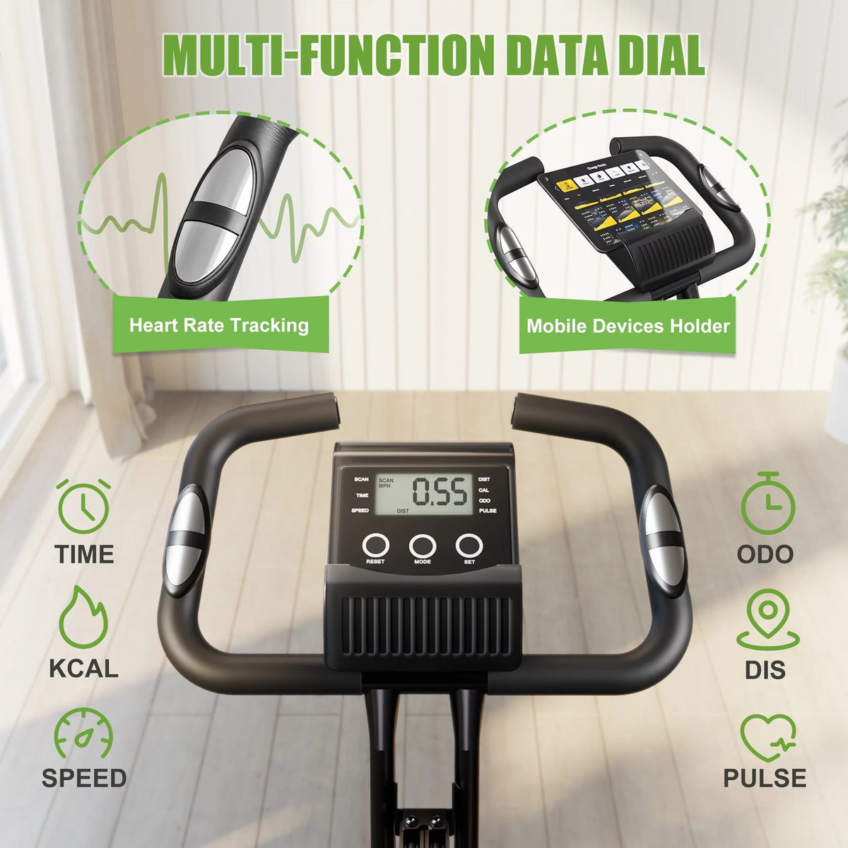 Folding Exercise Bike 16-Level Magnetic Resistance R760