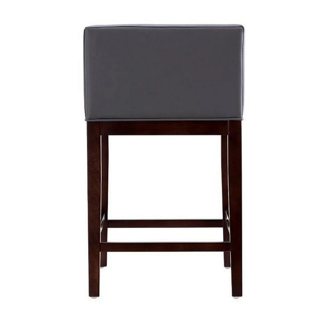 Grey and Dark Walnut Beech Wood Counter Height Bar Stool O58559