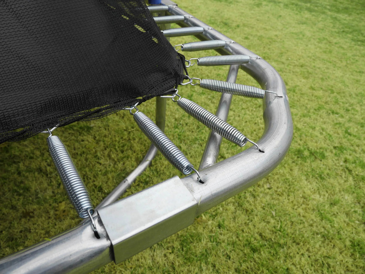10 x 14 Ft Rectangular Trampoline with Safety Net Enclosure, Blue W4532