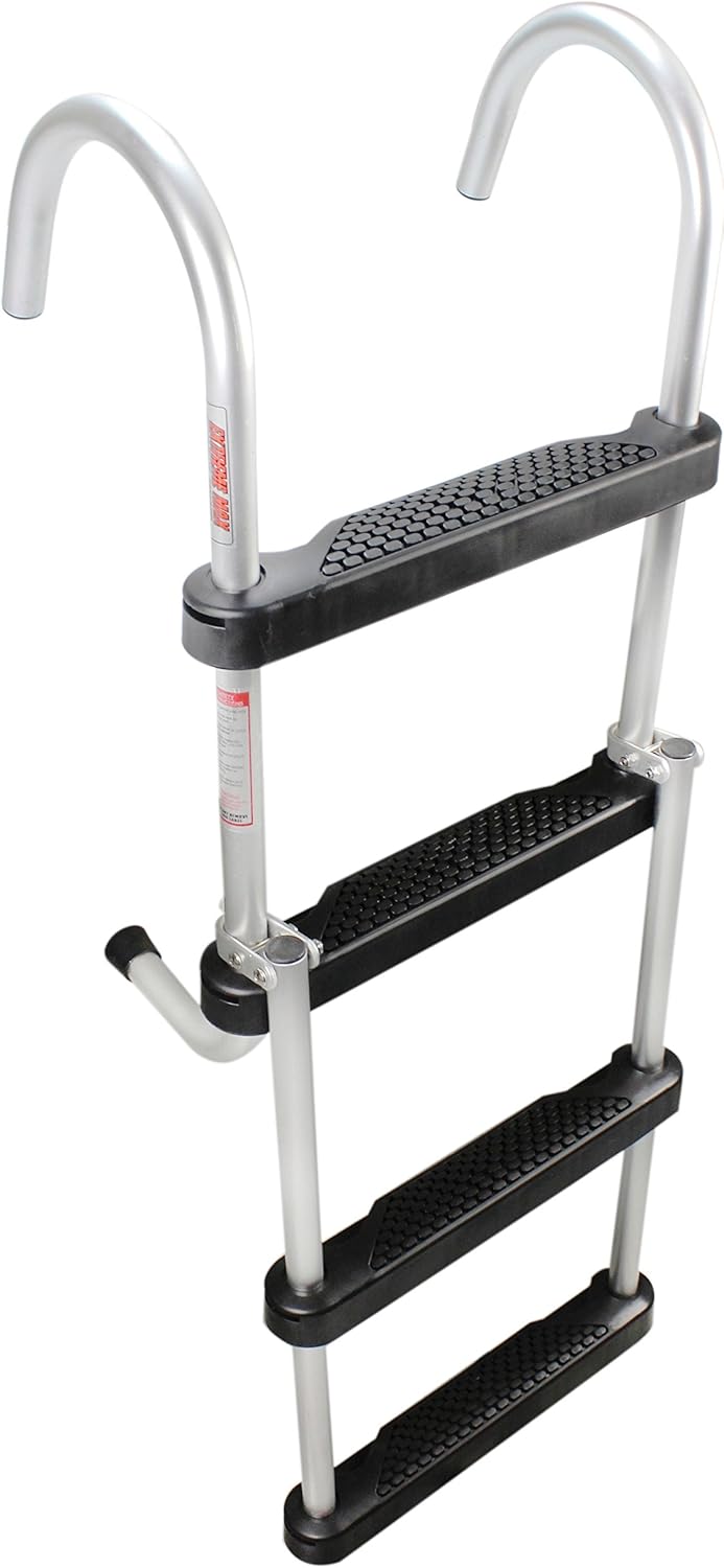 Folding 4-Step Pontoon Ladder Pack of 2 E136