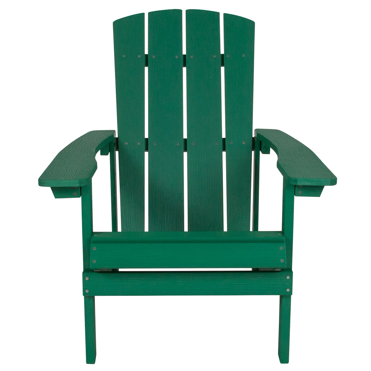 Set of 4 Green All-Weather Poly Resin Adirondack Chairs M159880