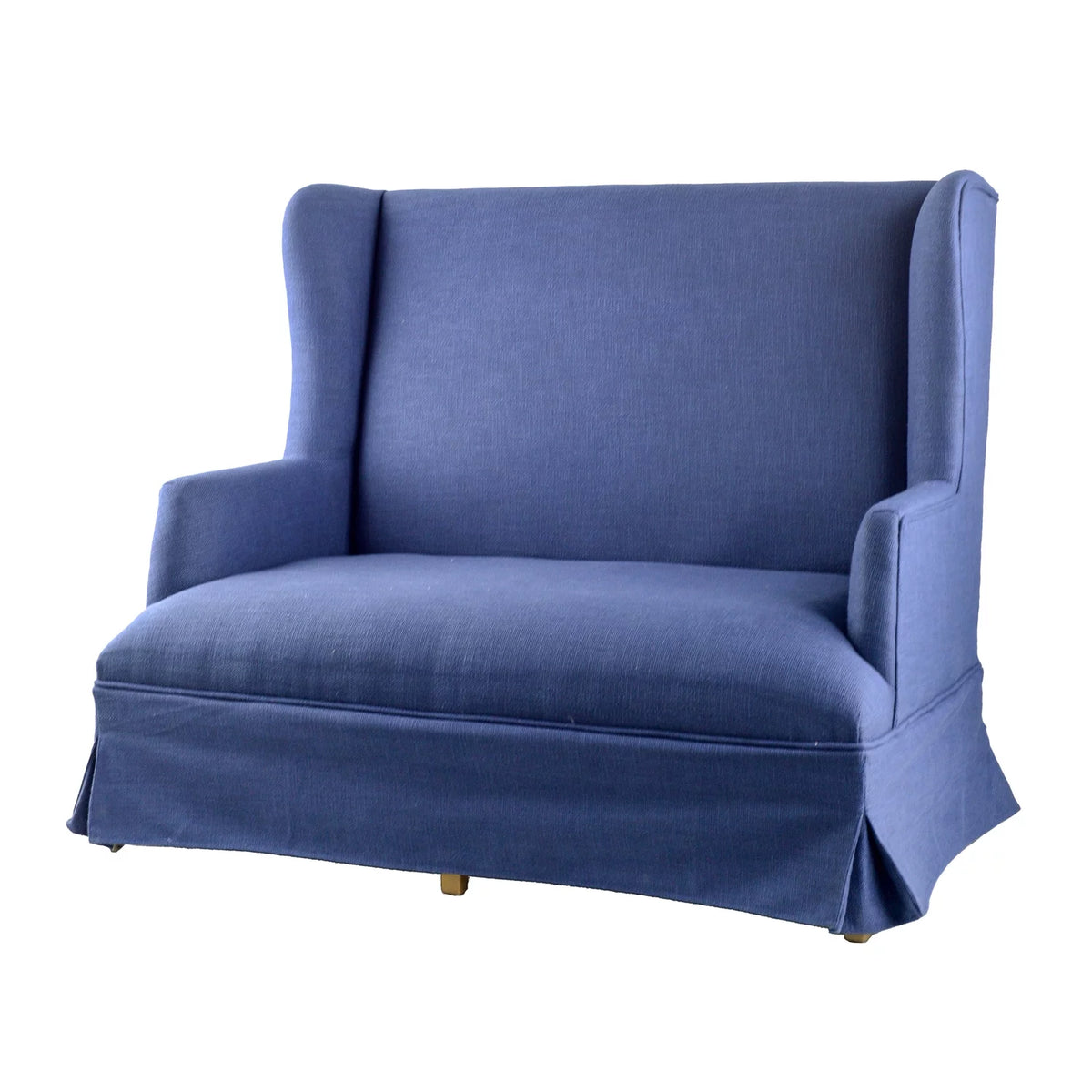 Blue Skirted Settee Q682