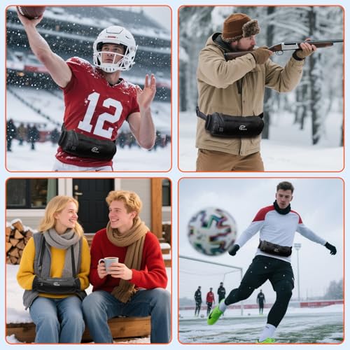 Heated Hand Warmer Pouch with 10000mAh Power Bank, 3 Levels Heating, Waterproof N8796