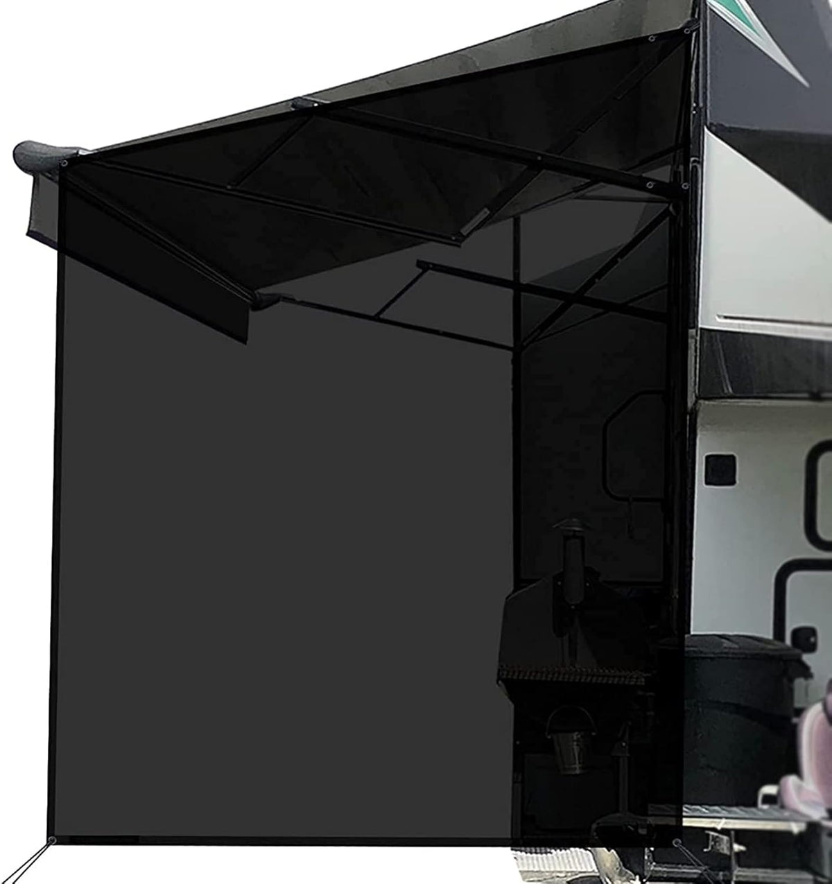 RV Awning Sun Shade Screen Mesh 15.5'x9' E4539