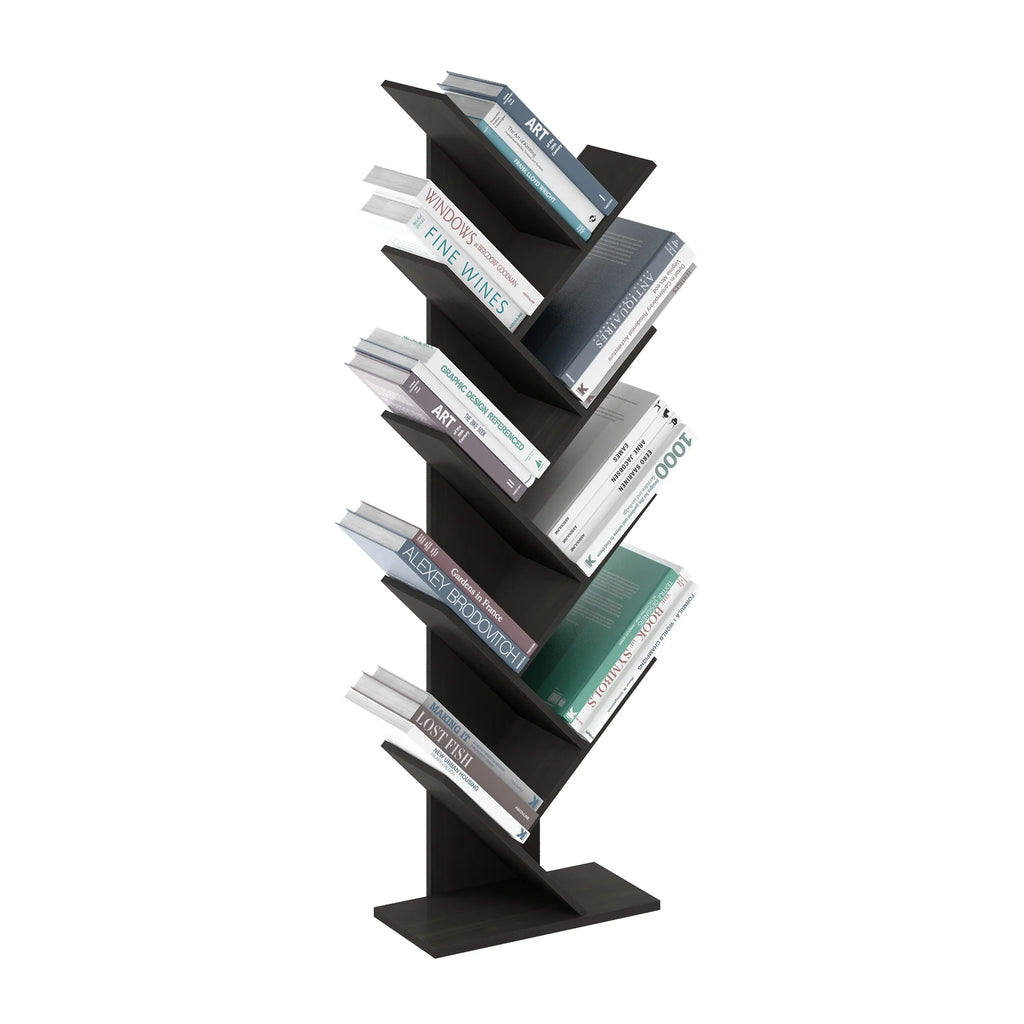 9-Tier Espresso Tree Bookcase Q66612