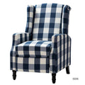 Navy Wing Back Manual Recliner B927057