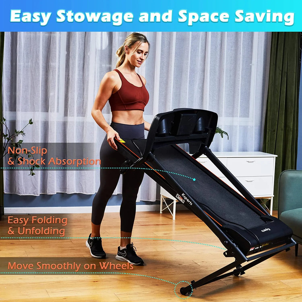 Multi Function Treadmill with Inclines K62178