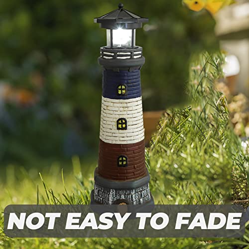 Solar Powered Lighthouse Statue Lamp R2334