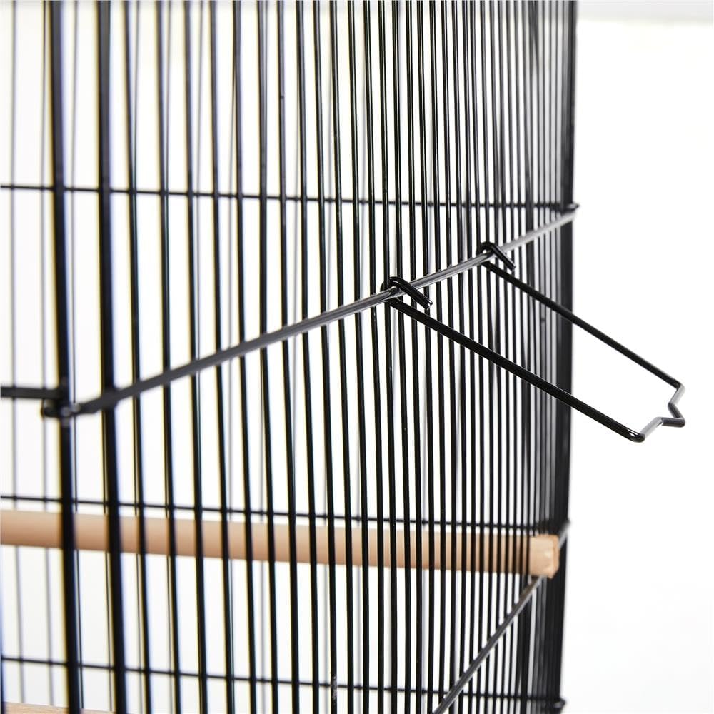 Black Flight Bird Cage with Detachable Rolling Stand M650