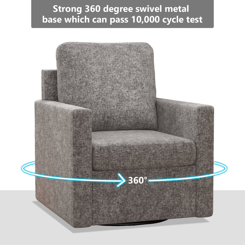 Light Gray Sherpa Accent Chair O80257