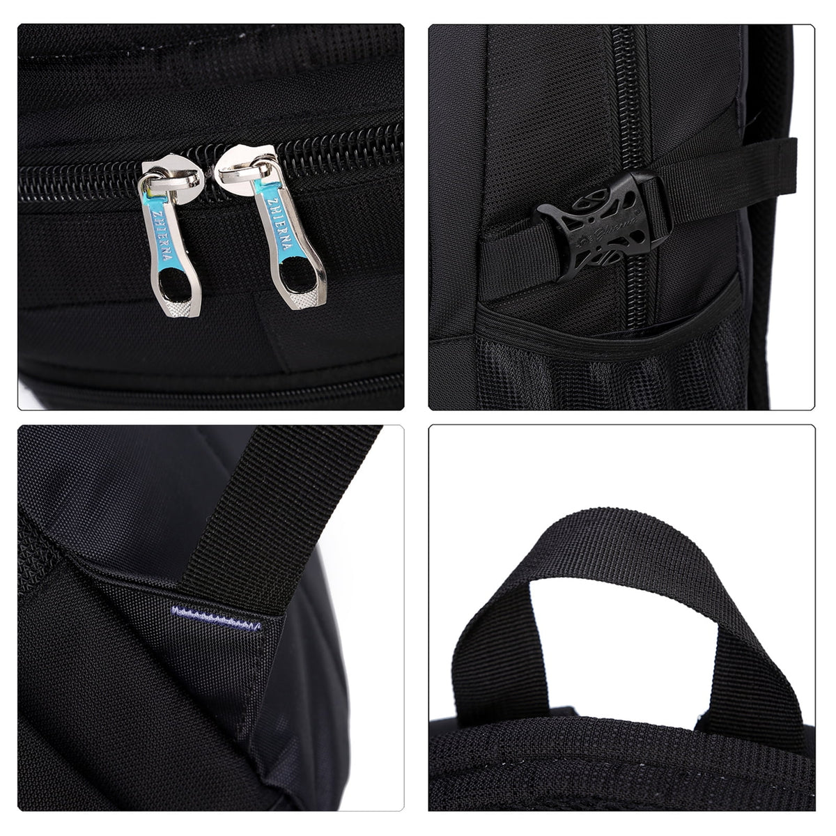 Black Blue Waterproof Lightweight Backpack G11335