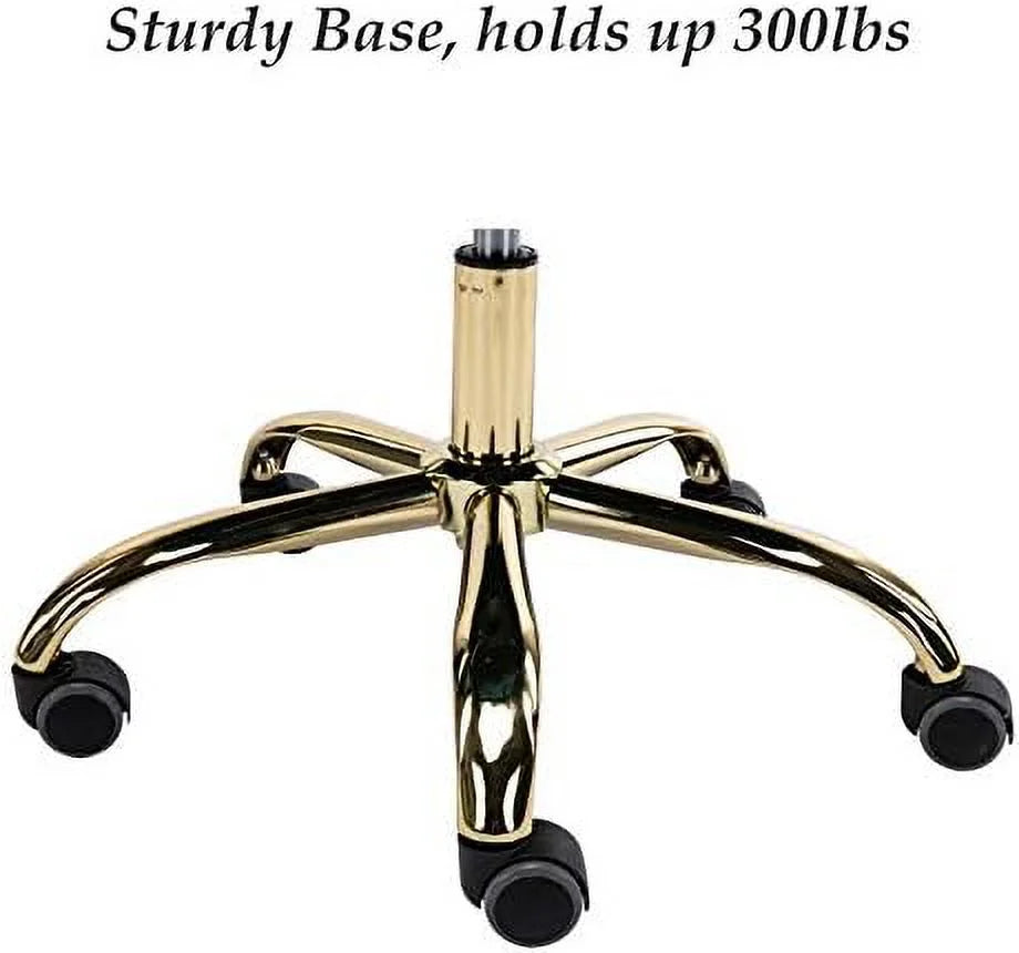 Velvet Adjustable Desk Chair with Wheels A959