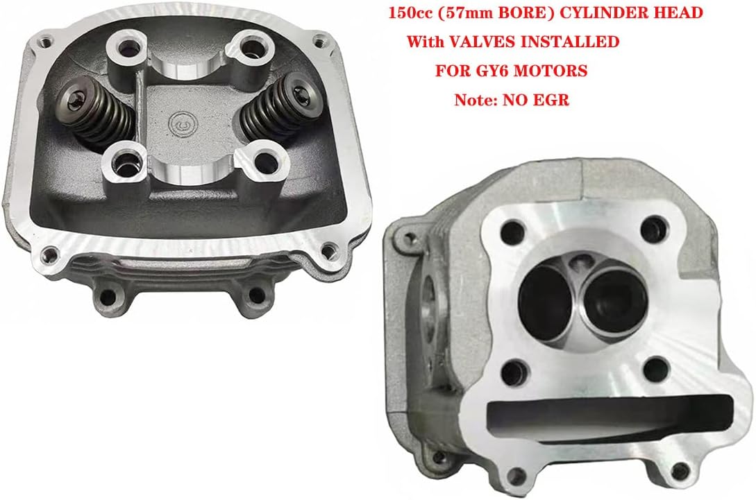 150cc GY6 Engine Rebuild Kit Cylinder Kit Cylinder Head Pack of 2 W9821