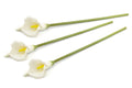 Set of 3 White Artificial Calla Lilies 26" O235