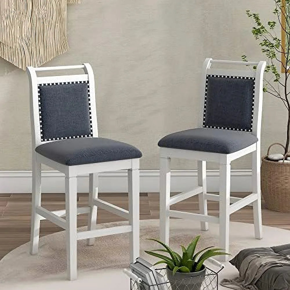 3 Piece Round Counter Height Dining Table Set with 2 Chairs H116