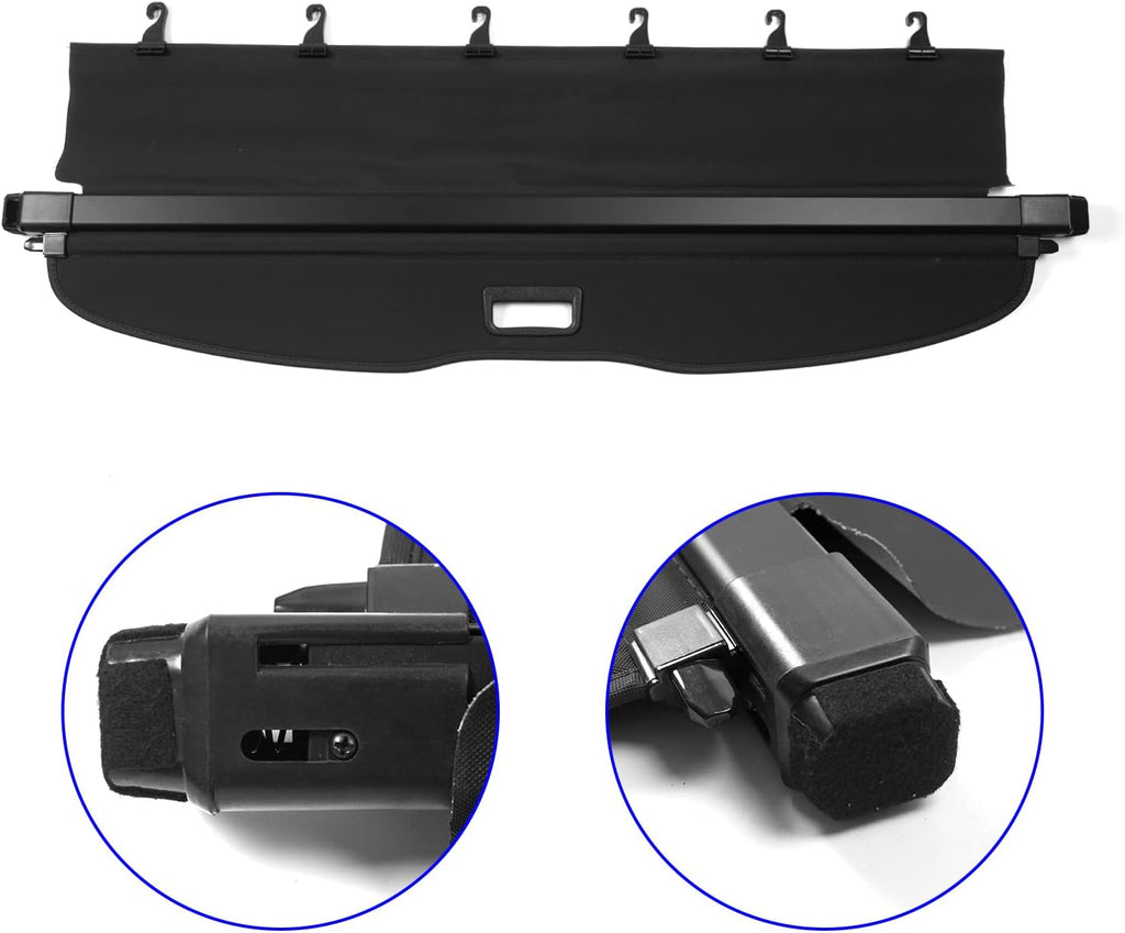 Black Retractable Cargo Cover for Subaru Forester N7128
