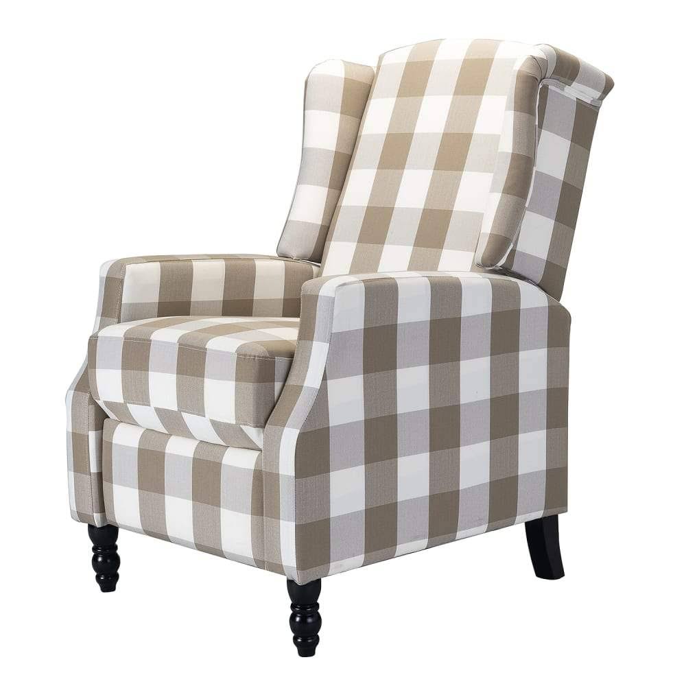 Navy Wing Back Manual Recliner B927057